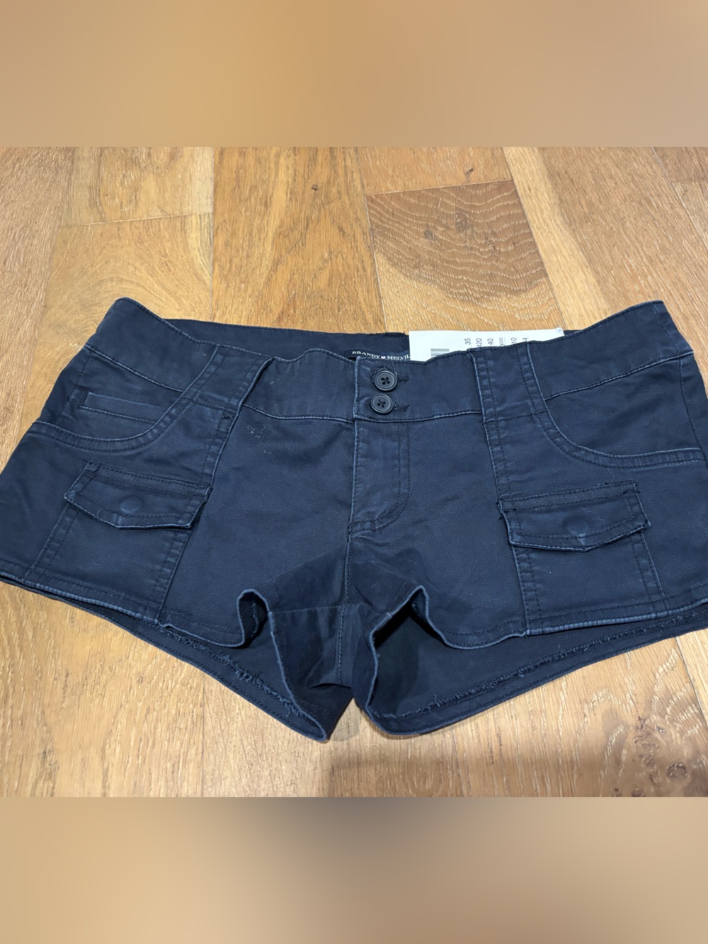 NWT Brandy Melville Navy Button-Front Shorts